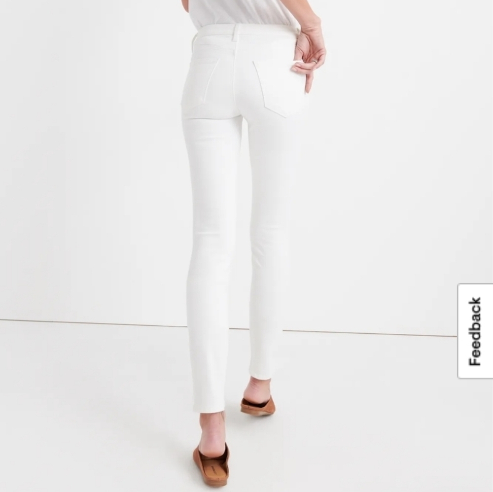 Lucky Brand Mid Rise Hayden Skinny Ankle Crop White Jean Pants - Picture 3 of 14